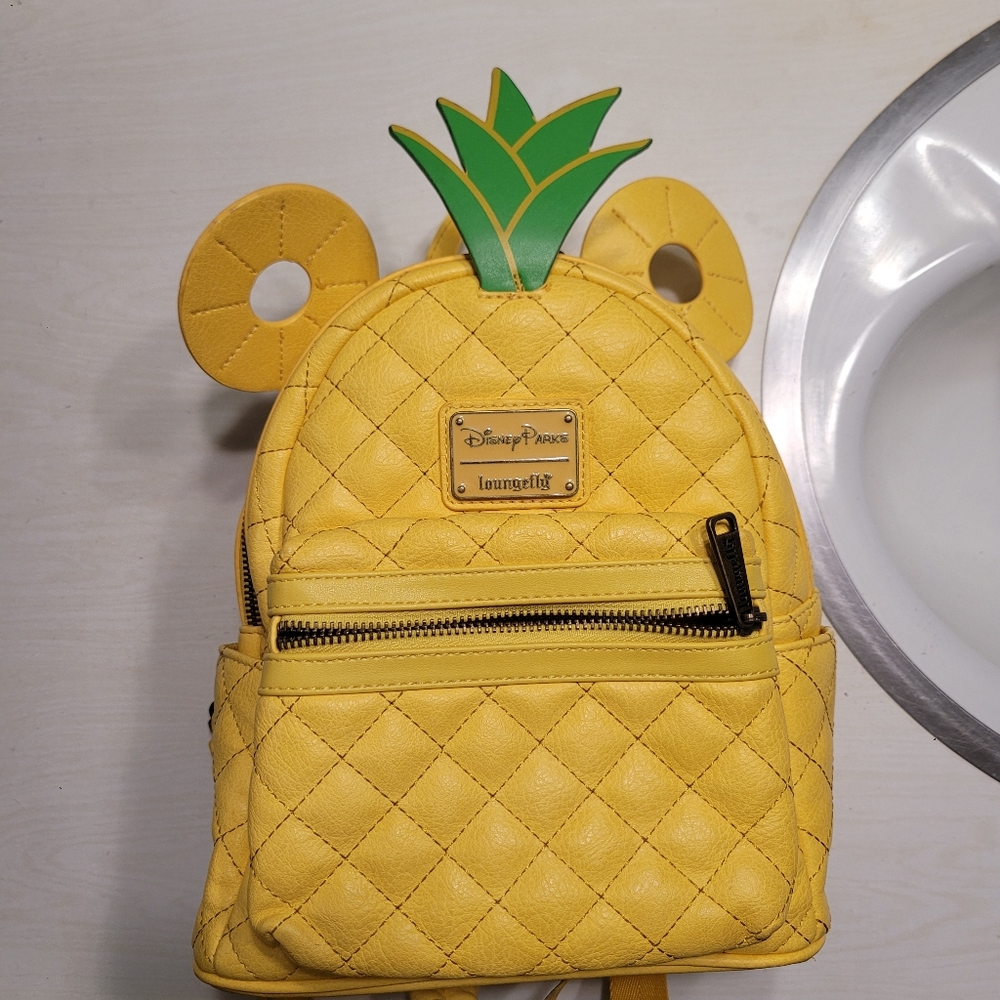 Disney Parks Loungefly Pineapple ears mini backpack